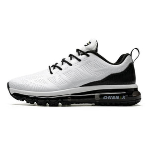 ONEMIX Men Air Cushioning Running shoes leather upper Runner Athletic Sneakers Outdoor Jogging Gym Fitness Running Shoes Max